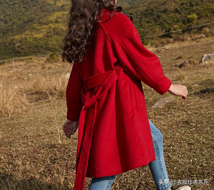 儿童百搭羊绒外套,给女儿做一件外套