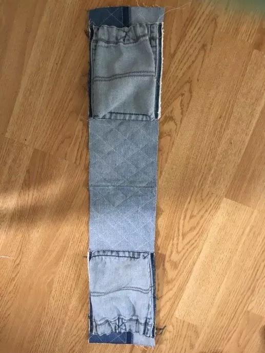旧牛仔裤的废物利用改造,牛仔裤改双肩背包教程
