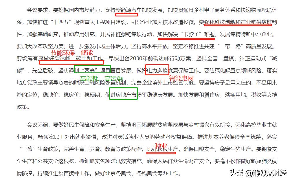 中央政治局会议说了啥让股市今天大涨？