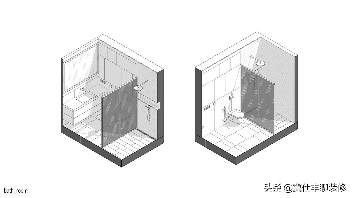 在这个68㎡的时尚家，玻璃才是主角