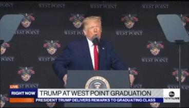 西点军校特朗普演讲,2020年美国西点军校特朗普演讲