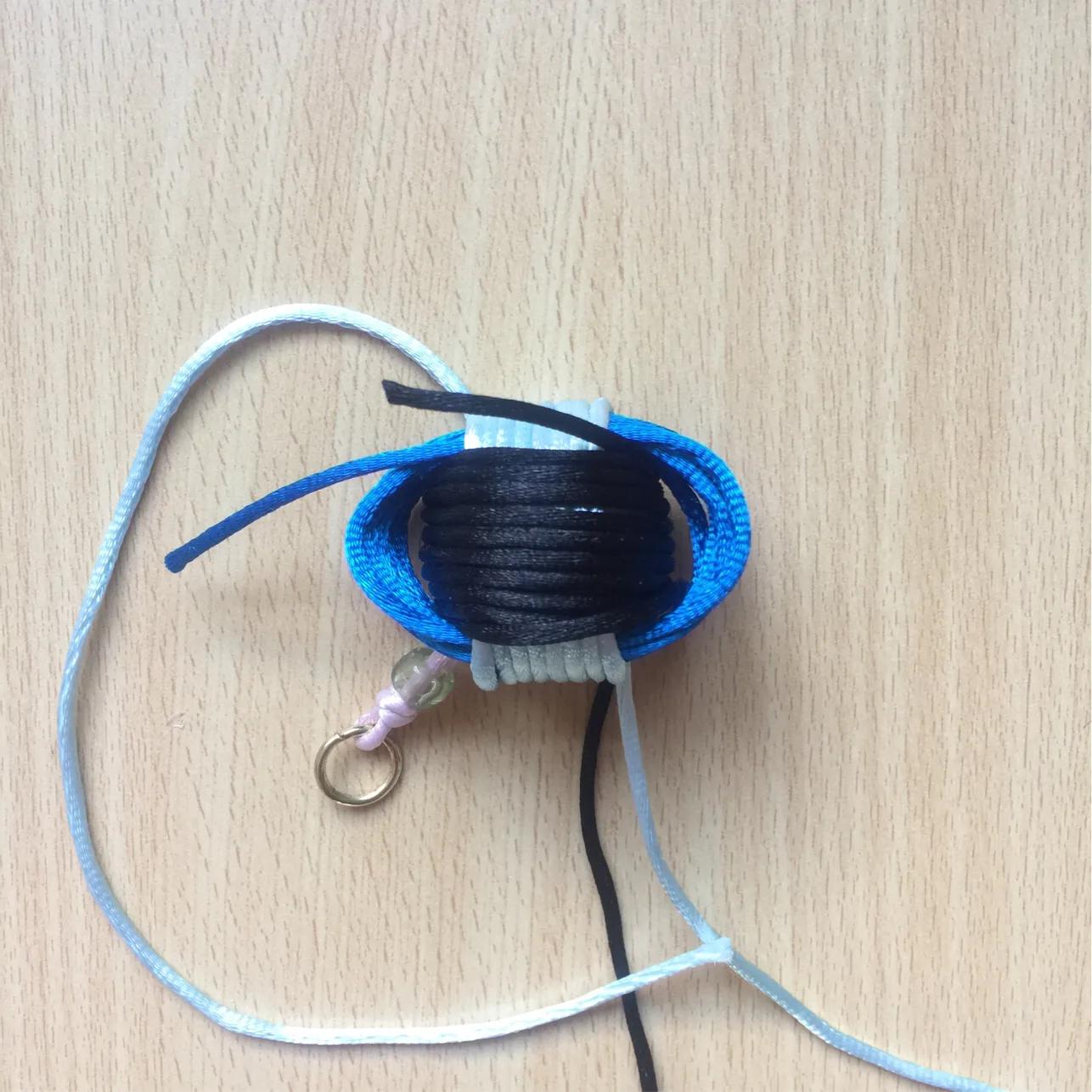 足球挂件钥匙扣diy,钥匙挂件小球的编法