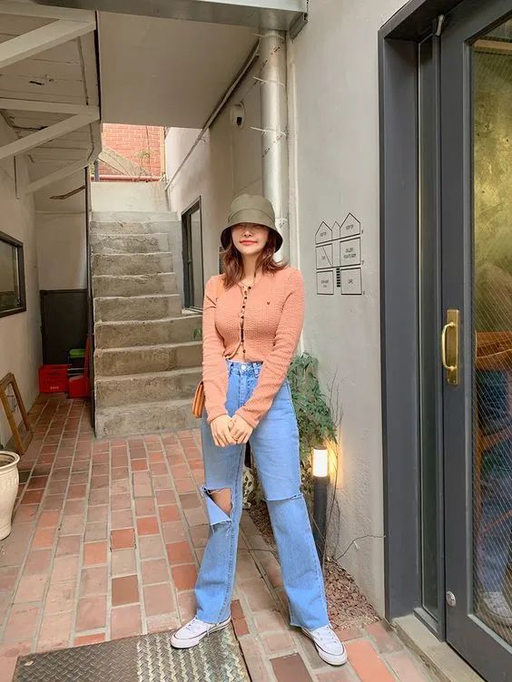 宽松老爹裤的搭配才时髦,老爹裤的搭配才时髦