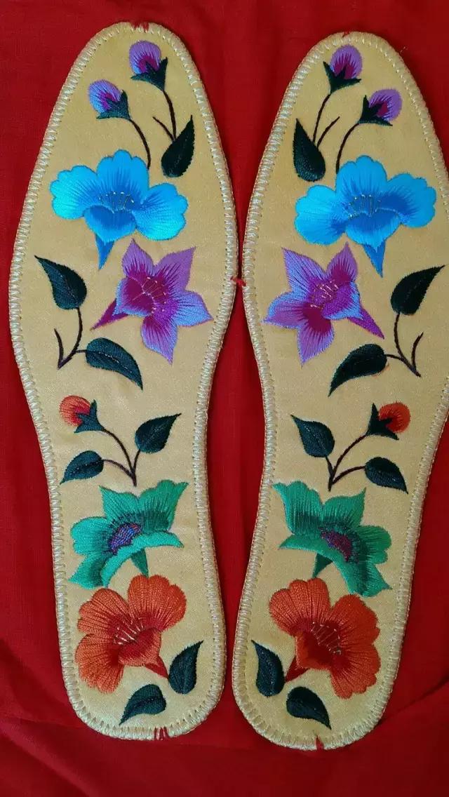 刺绣鞋垫图案大全图解,刺绣各种鞋垫图案