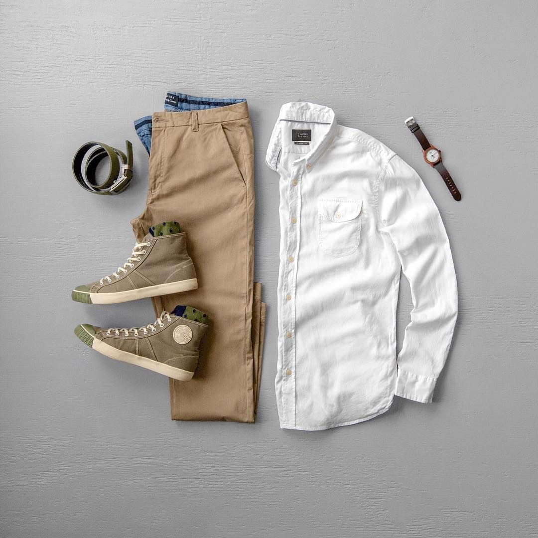 卡其色长裤穿搭,卡其色长裤怎么搭配好看