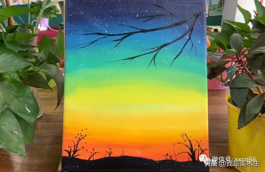 怎么画屋顶油画教程,油画教程简单星空小孩可以画的