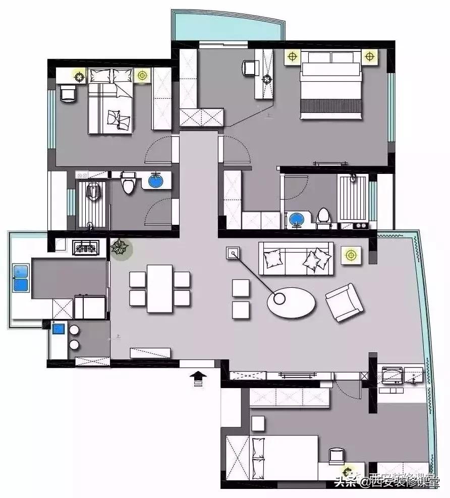 小套间装修风格,套间装修设计图纸大全