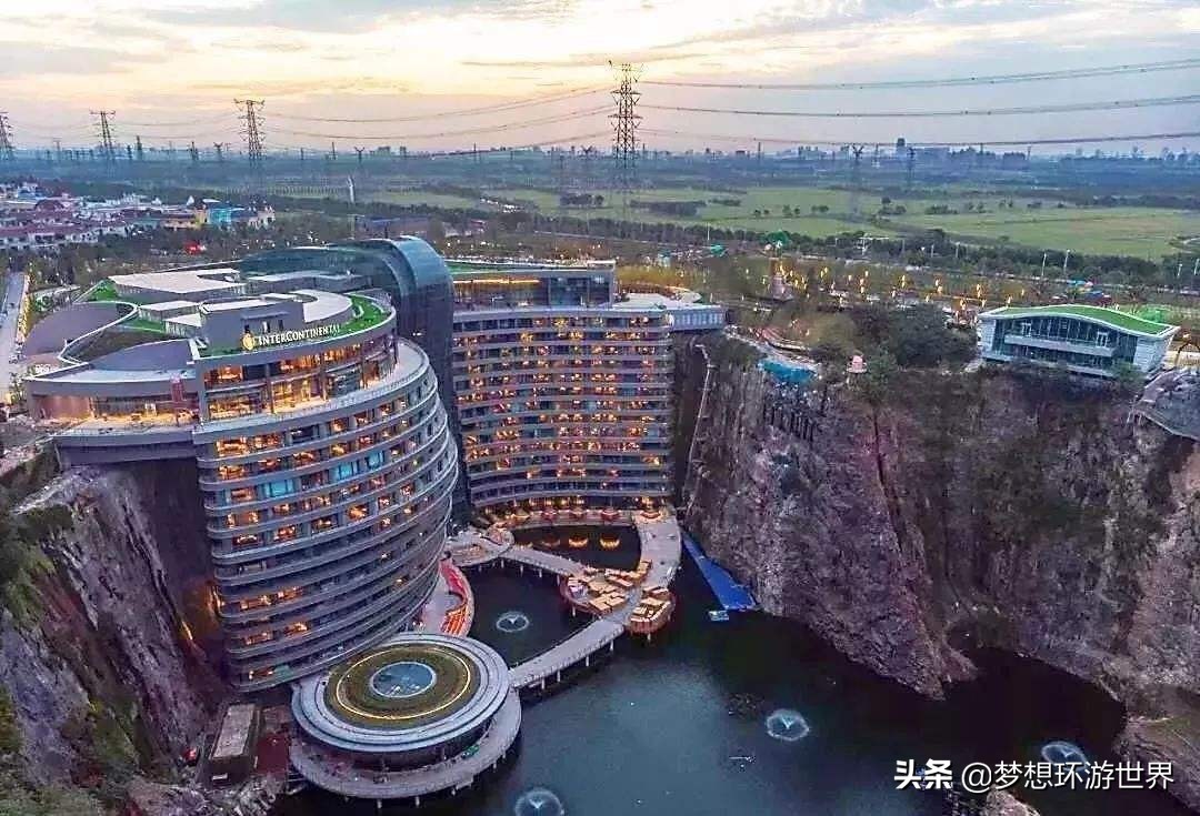 6亿深坑酒店终露真容,深坑酒店创世界第一