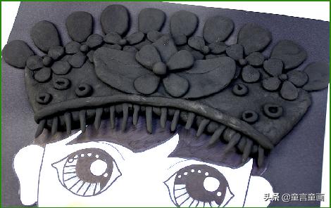 粘土画苗族少女,创意粘土手工画灰姑娘