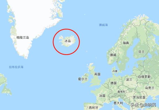 冰岛靠近赤道,冰岛离北美洲更近