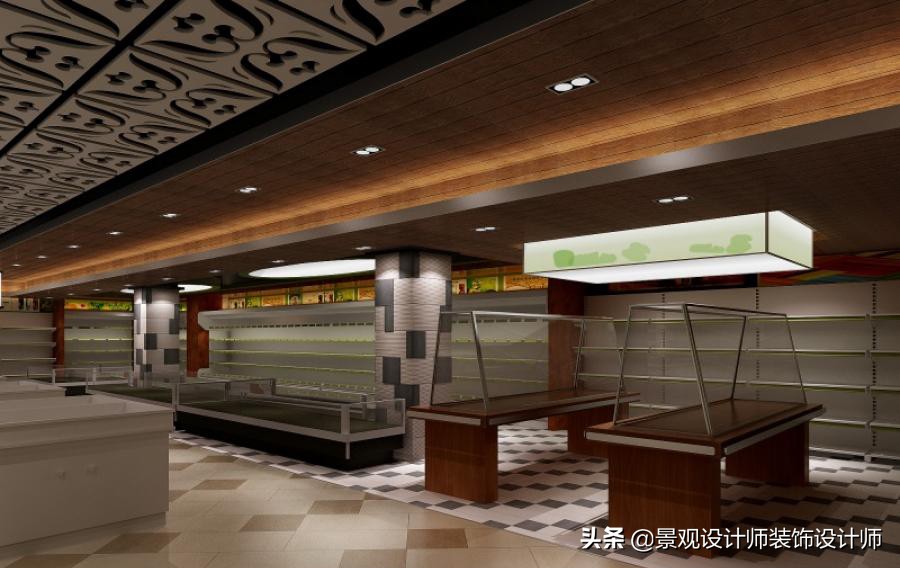 商场店铺设计案例图纸,超市设计图解大全