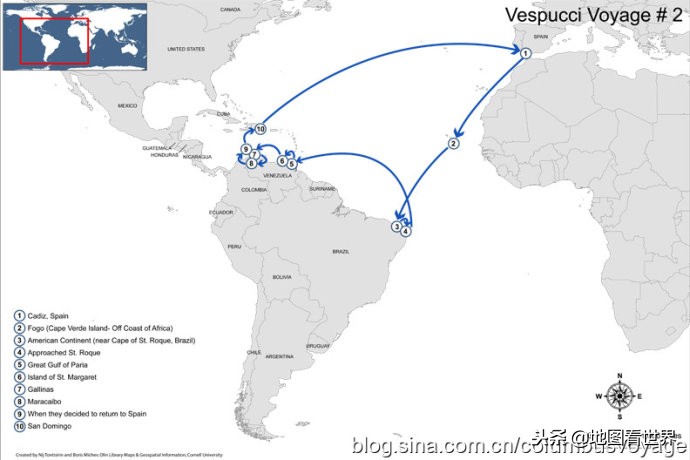 哥伦布与亚美利哥,亚美利哥·韦斯普奇和哥伦布