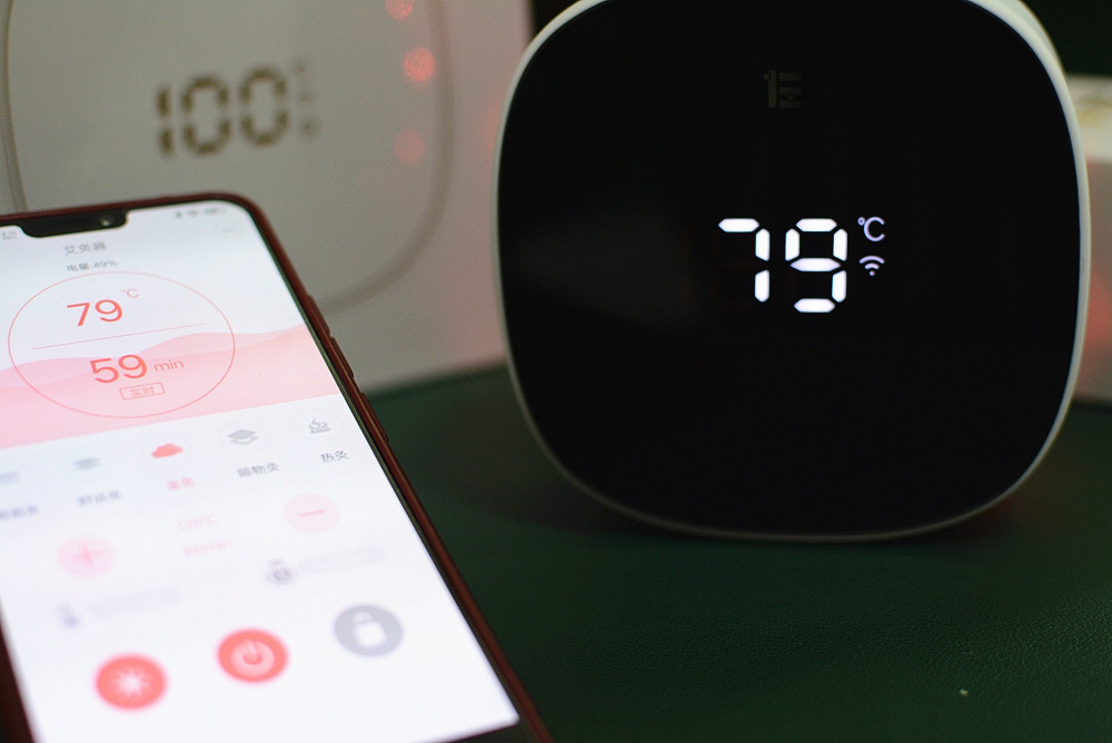 艾灸盒使用演示,左点小艾智能艾灸盒使用方法