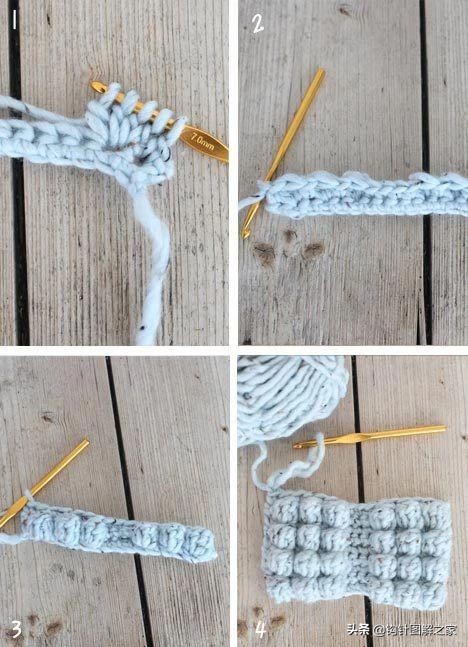 钩针蝴蝶结花样大全图解,钩针蝴蝶结教程全过程