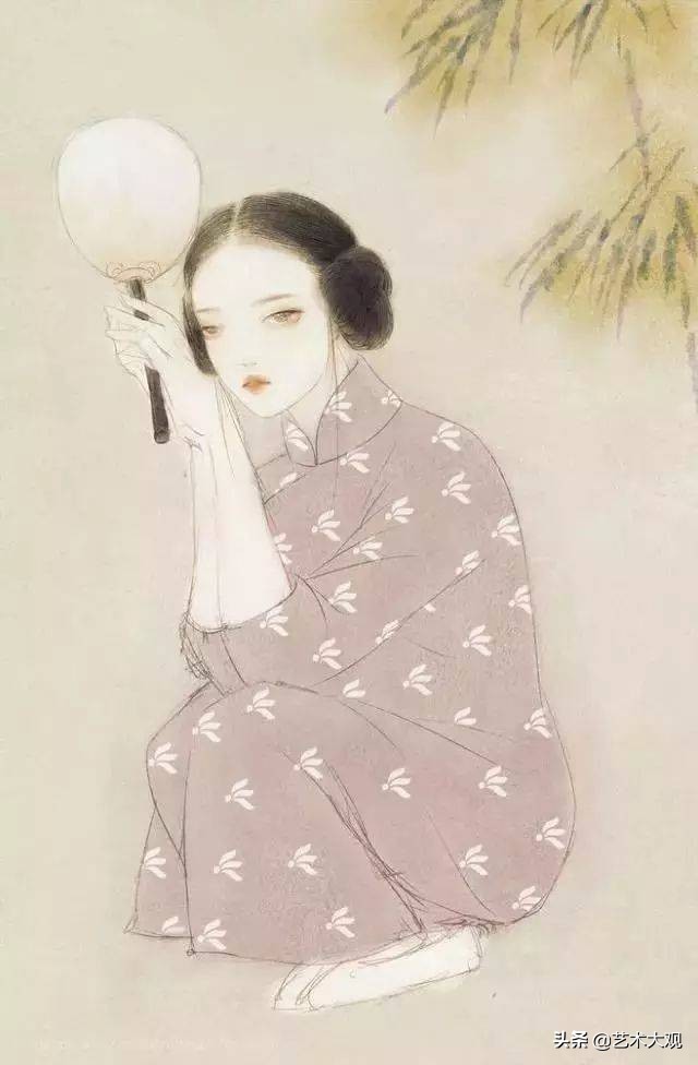 古风插画师画的古风人物,古风美人手绘动漫