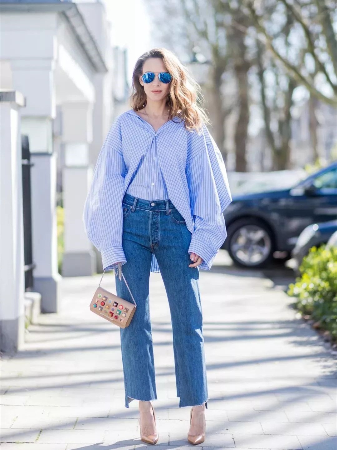 显裤型不显腿型的长裤,遮肉显瘦修饰腿型小黑裤