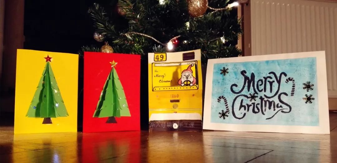 圣诞贺卡手工怎么画图,手工折纸贺卡立体圣诞