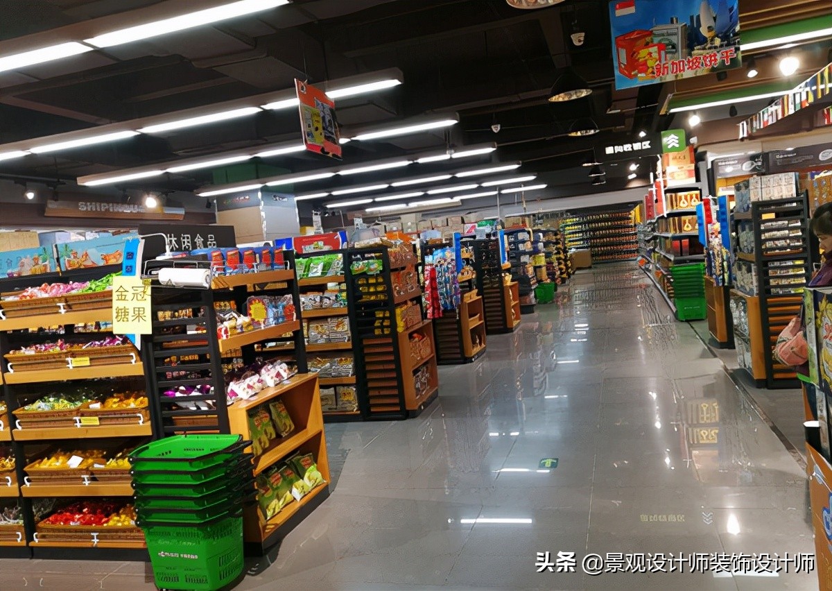 商场店铺设计案例图纸,超市设计图解大全