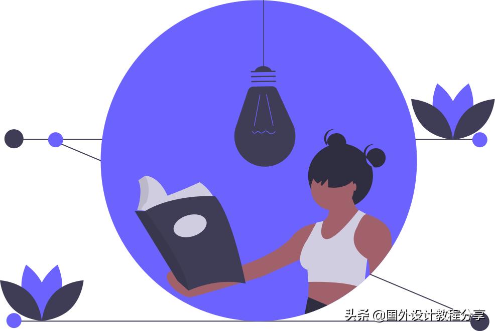 扁平矢量插画色彩教程,扁平矢量家具插画