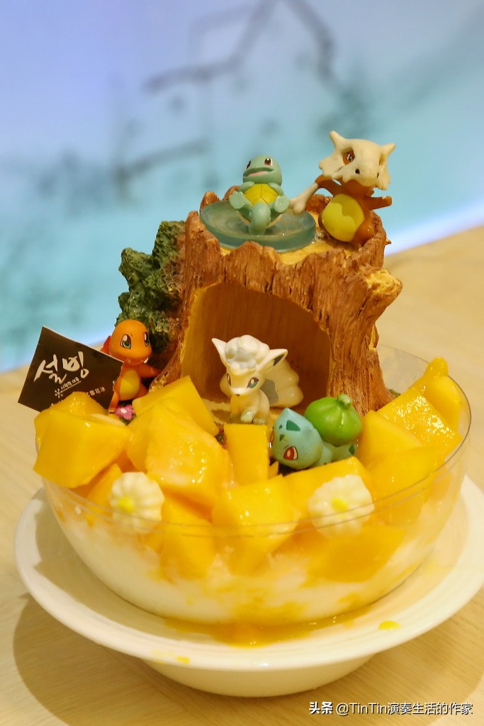 韩国正宗牛奶雪冰,韩国最火雪花冰