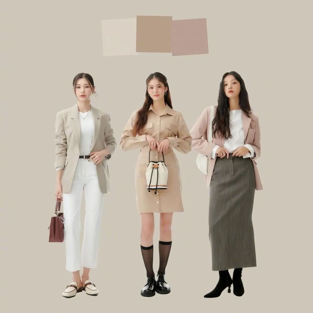 太喜欢秋天了高级色系穿搭,秋冬季最火色系穿搭