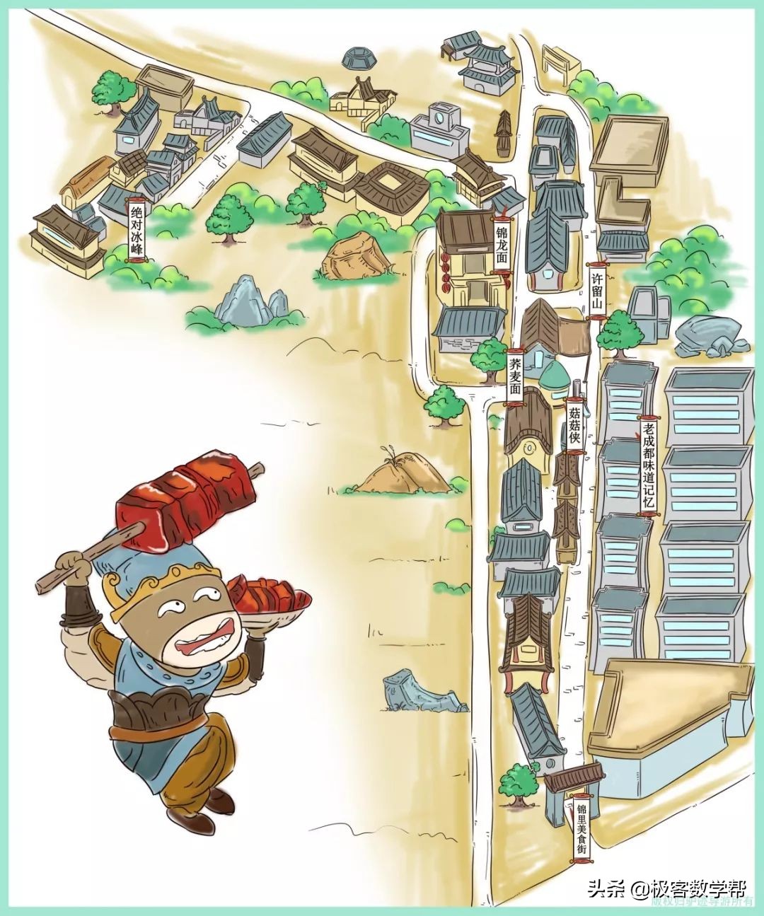 成都景区地图,成都各大景点详细攻略图片