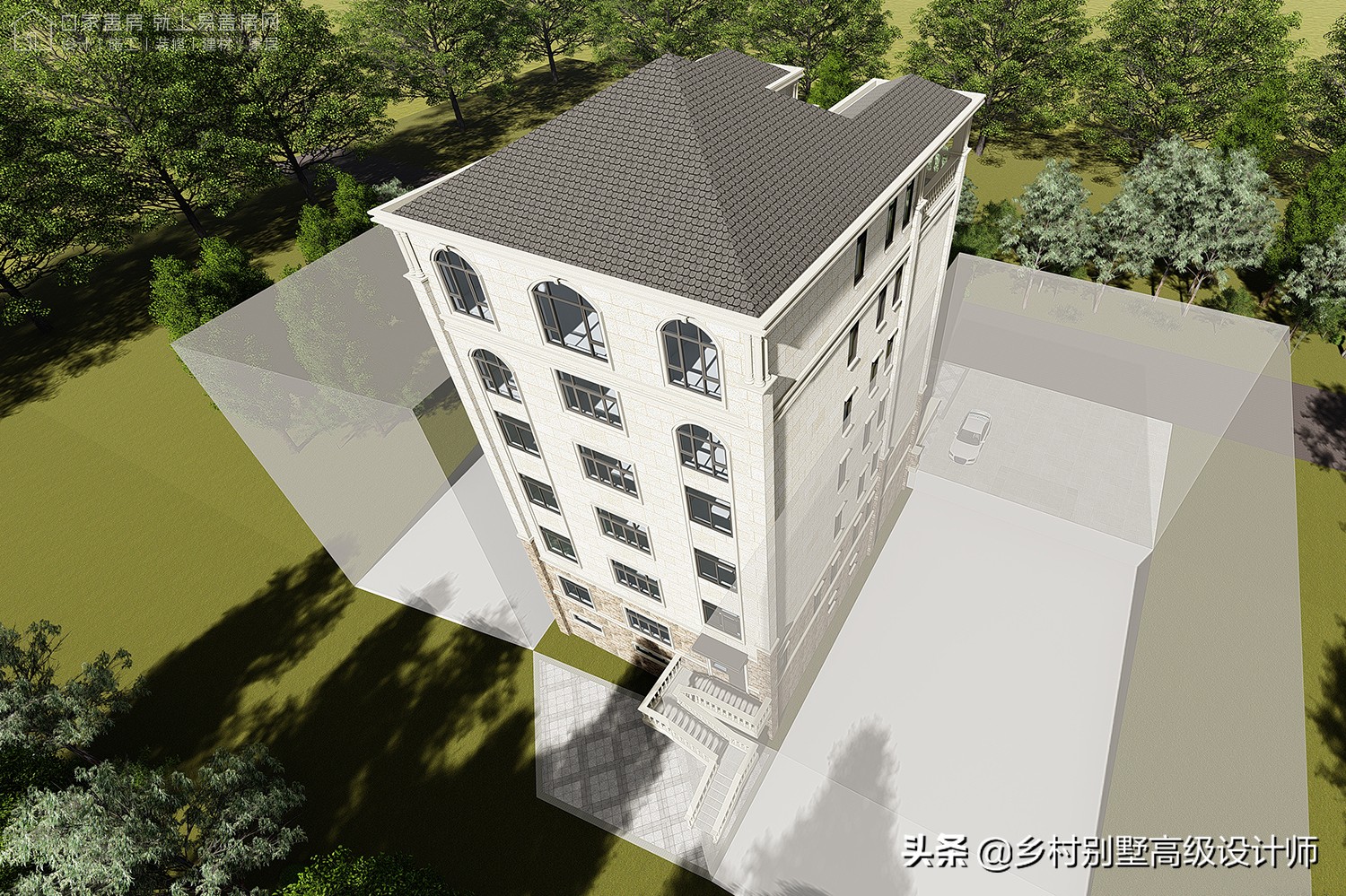 孝感新中式别墅,湖北孝感现代风别墅