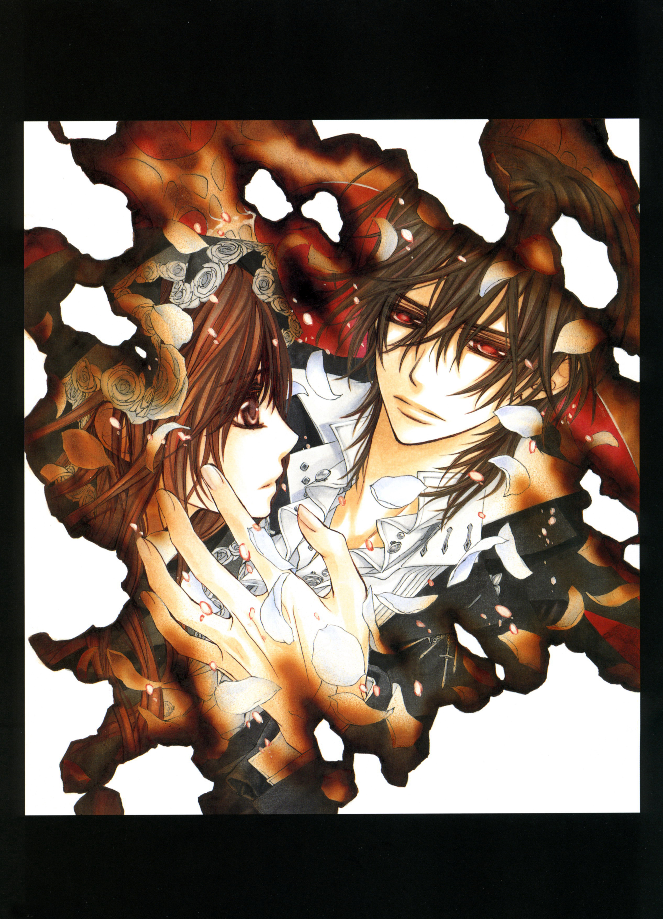 暗黑风吸血鬼动漫图片,吸血鬼骑士漫画手绘