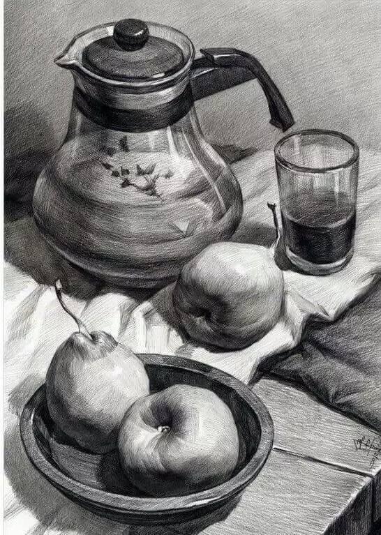 素描不会画实物怎么办,素描静物不会深入刻画