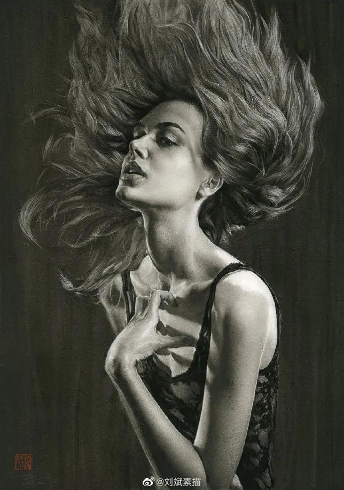 刘斌素描技法用的绘画材料,刘斌素描用的什么笔