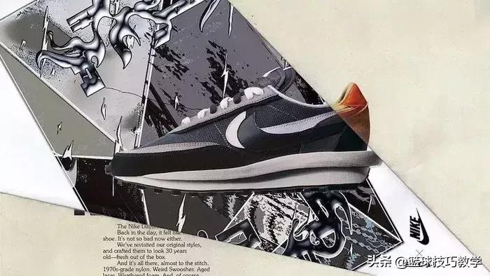 耐克和日本一个牌子联名的鞋子,一双鞋四个品牌