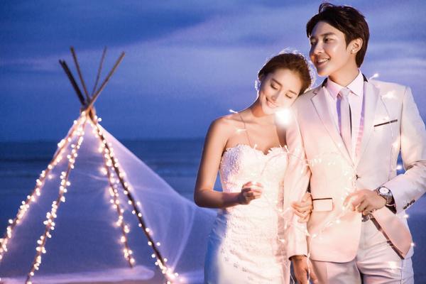 修图前后对比婚纱照太丑,修图对比前后婚纱照海边