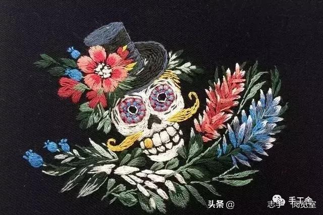 领口刺绣小花朵,刺绣花朵500种图片大全