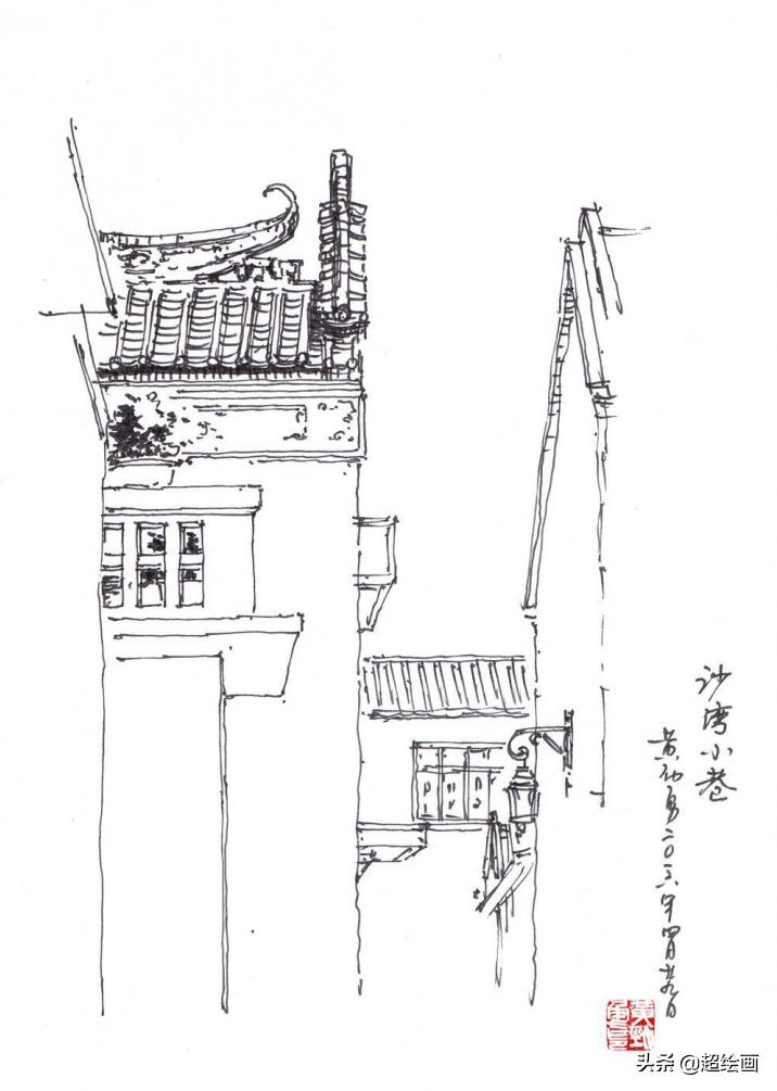 十大顶级钢笔画速写,钢笔速写100幅图片