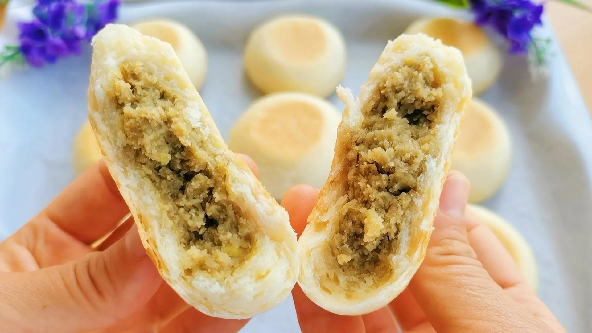 炎炎夏日多吃绿豆饼,又酥又有嚼劲的绿豆饼