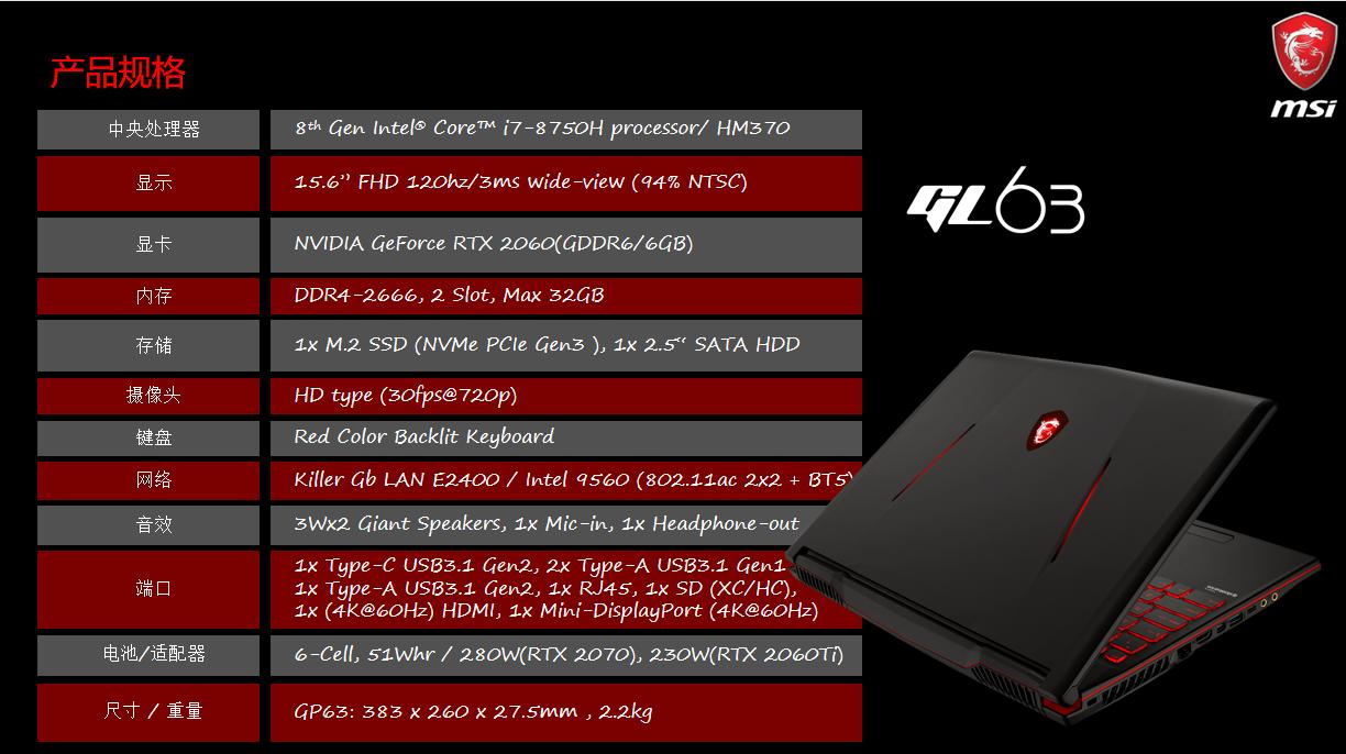 微星gl63rtx2060测评,微星gl63游戏测评