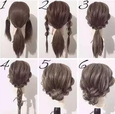 女神瀑布编发教程图解,一款附有知性女神气质的编发教程