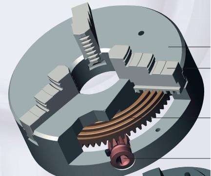 机床气动三爪夹头原理,数控三爪卡盘内部结构