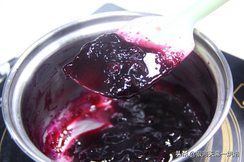 自制面包夹心无糖蓝莓果酱的做法,蓝莓吐司蛋糕空气炸锅做法