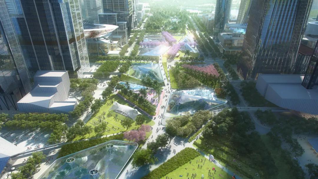 深圳湾超级总部基地绿化,深圳湾超级基地