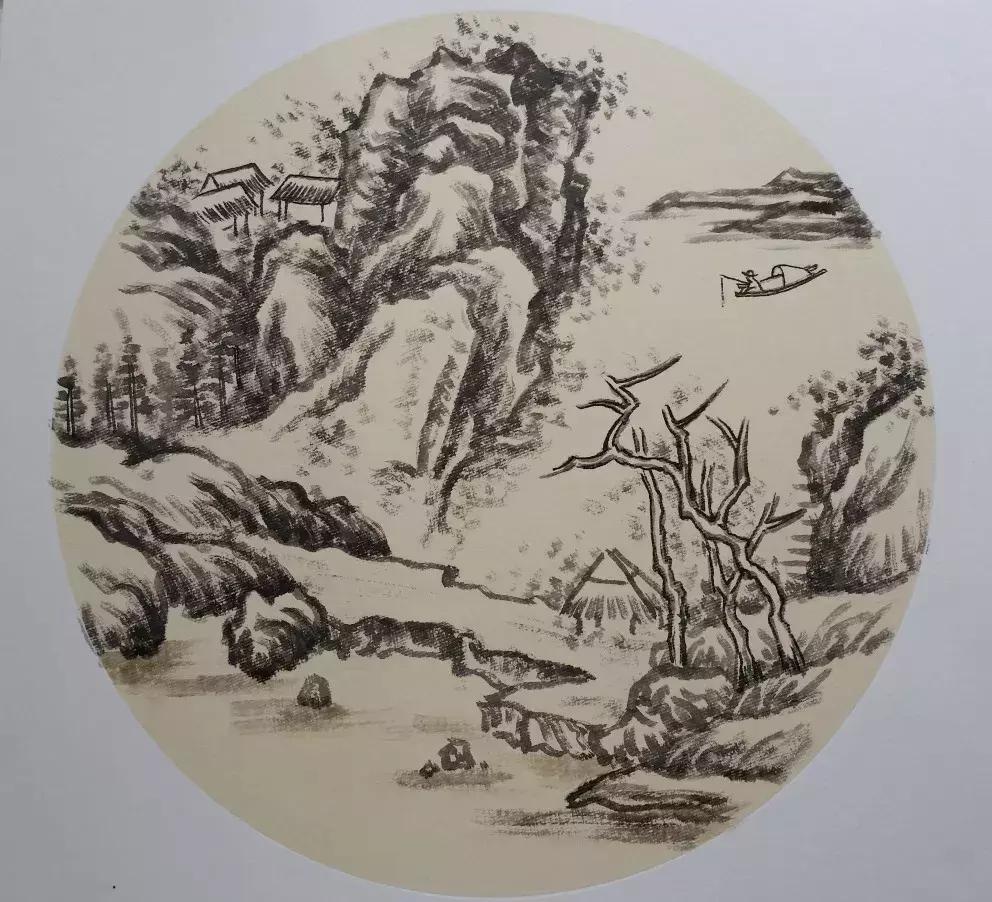 大师教你画山水画,山水画怎么画教程