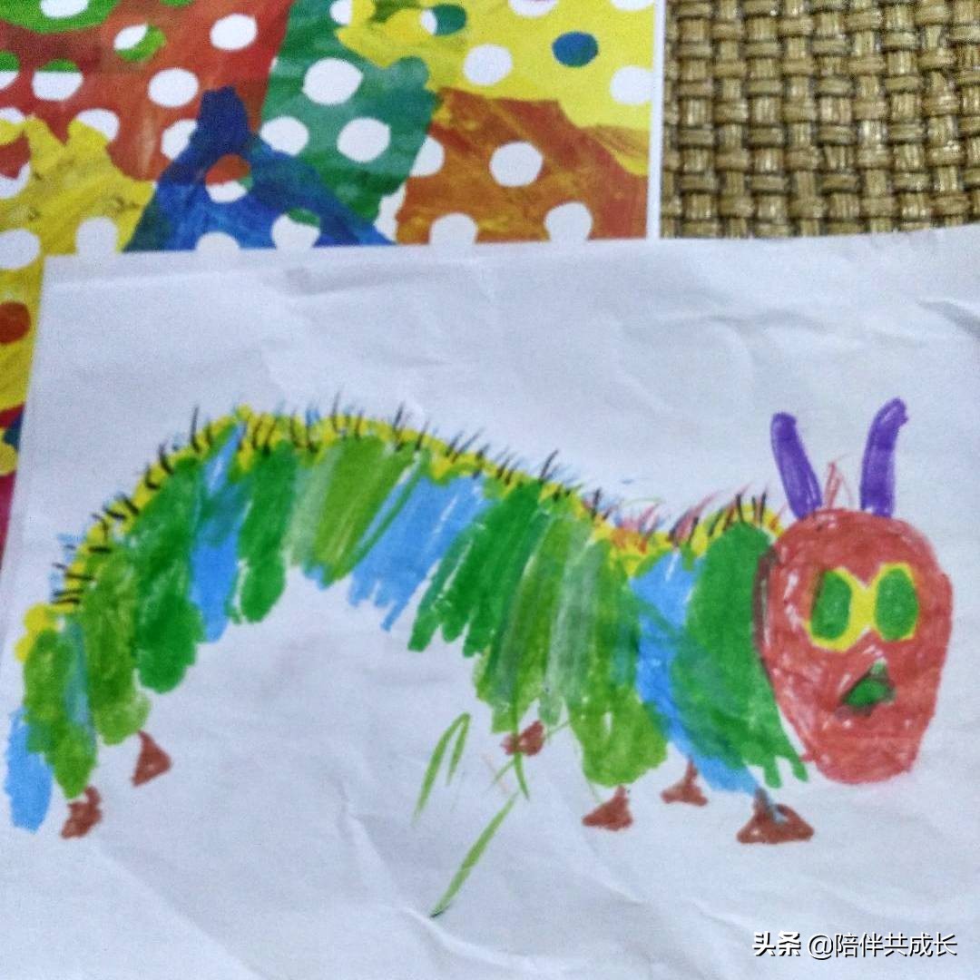 亲子绘本好饿的毛毛虫制作,亲子阅读好饿的小蛇