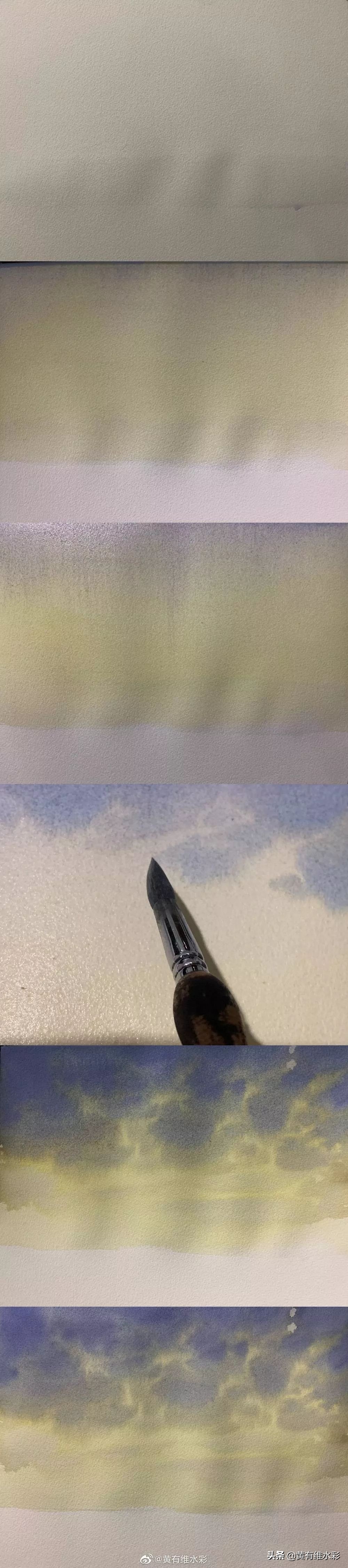 水彩画初学者超级简单的风景画,风景水彩画简单又好看教程