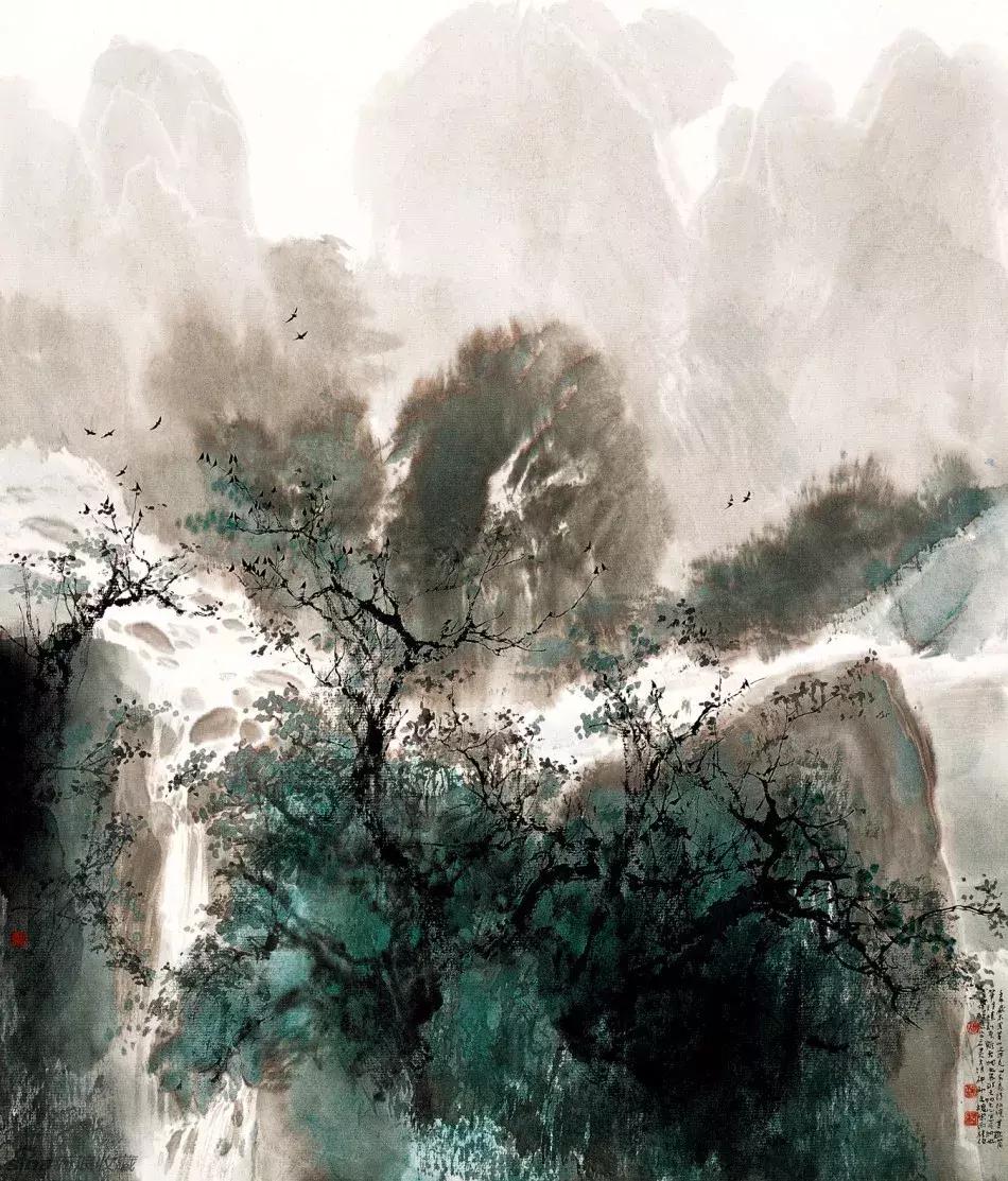 画家宋雨桂作品欣赏,宋雨桂山水书画作品