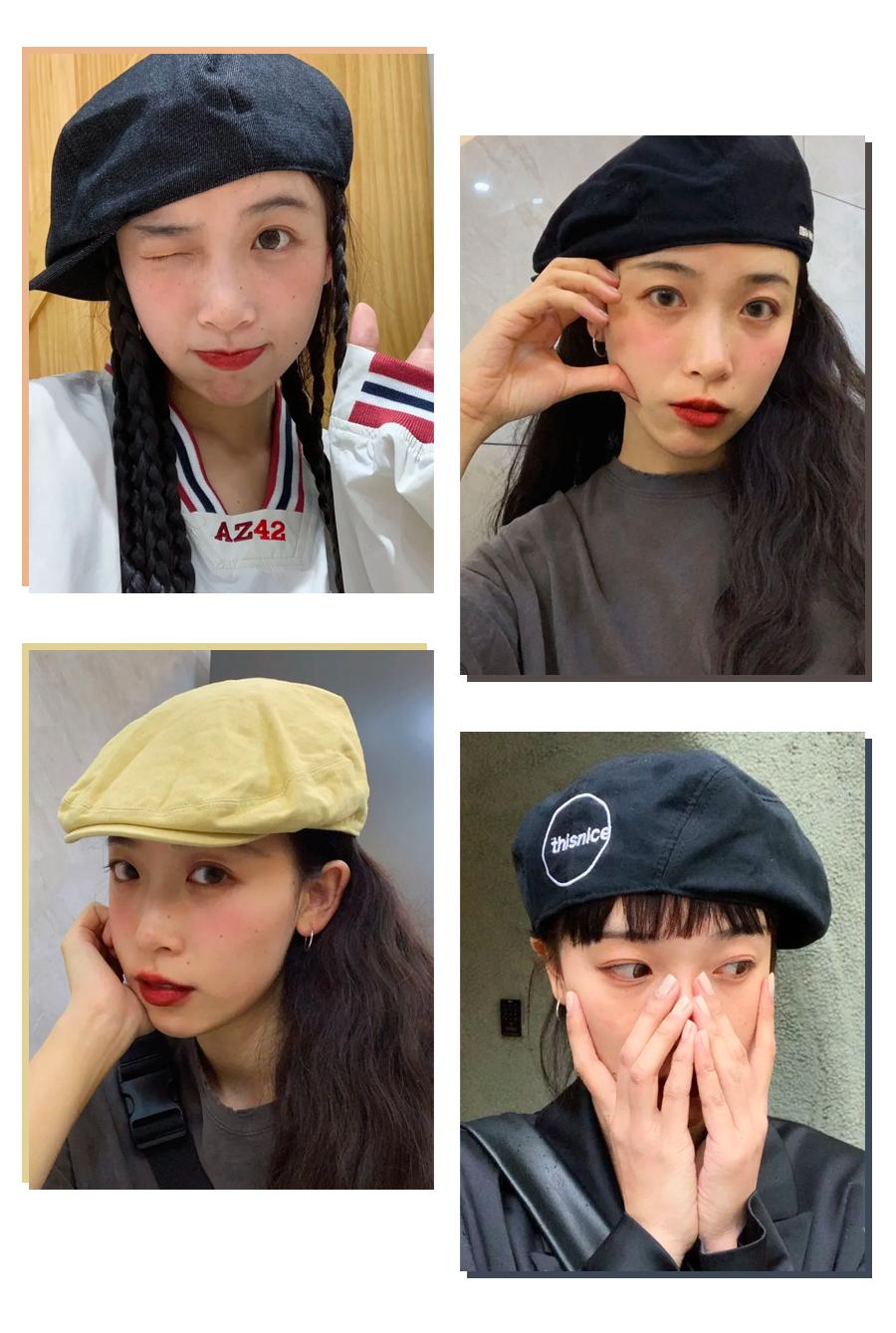 适合圆脸女生戴的冬季帽子,适合女士夏季长脸型戴的帽子