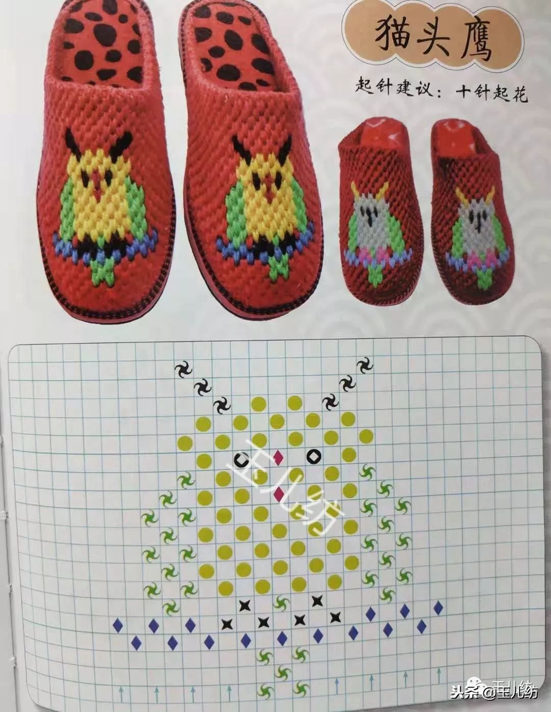毛线拖鞋图纸200款玉儿纺图片,毛线拖鞋图纸200款玉儿纺
