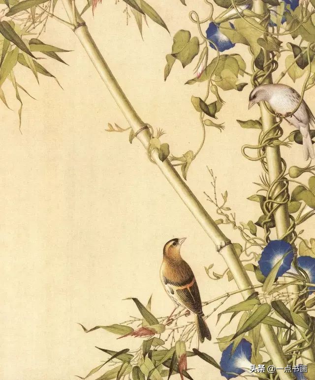 清代山水花鸟画家名单,清代画家朱耷的花鸟画画得很简练