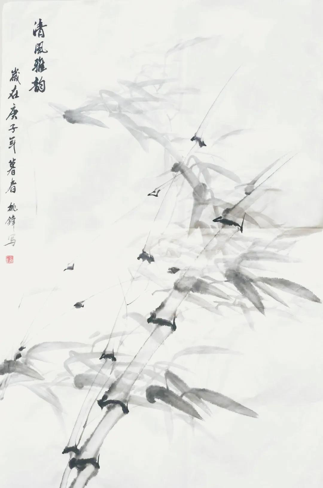 水墨淋漓中感悟竹的神韵与气节一一仁美学员作品展示