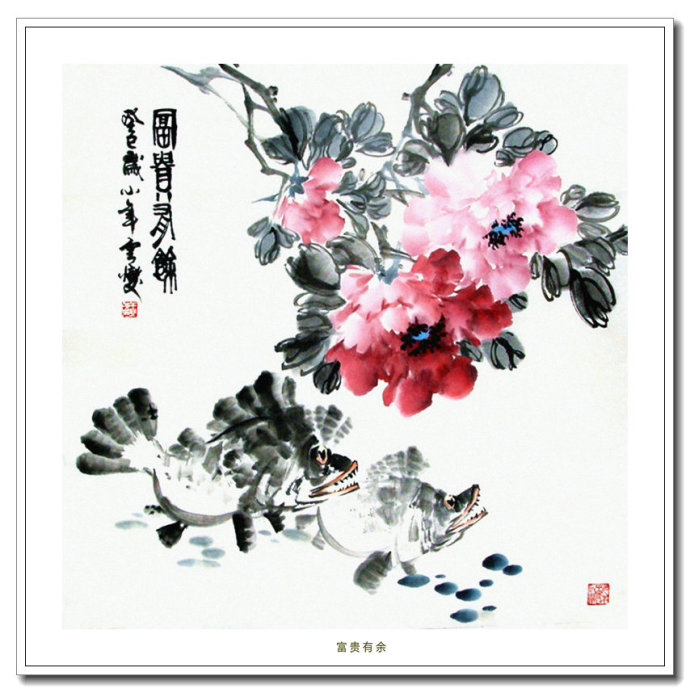 富贵气息的花鸟画,皇家富贵的花鸟画