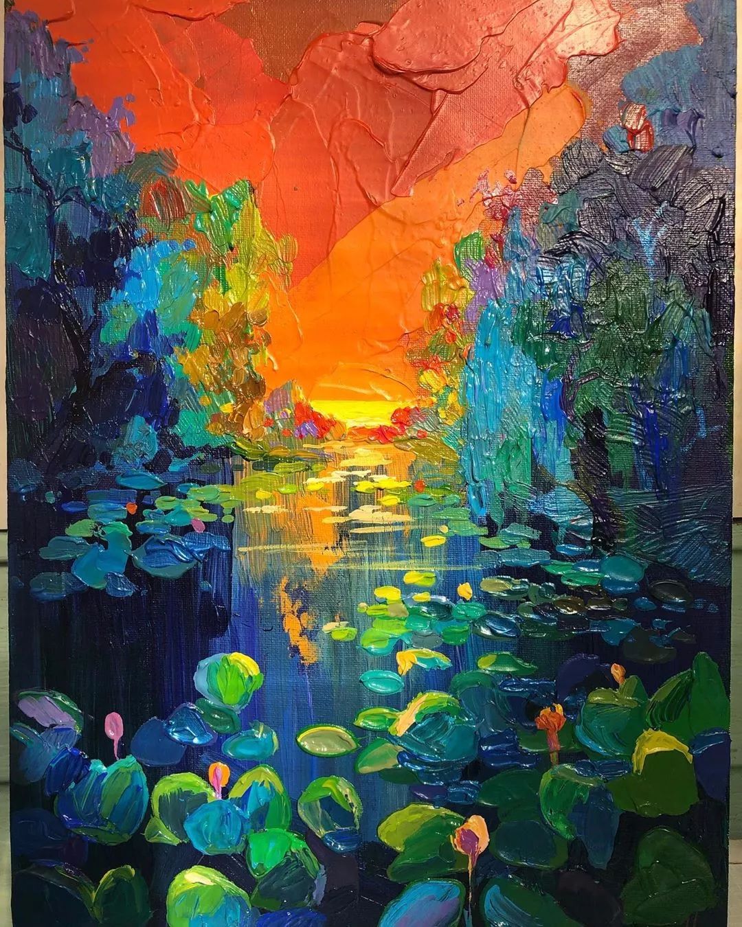 巨幅油画抽象零基础怎样画,油画基础知识油画风景应该怎么画